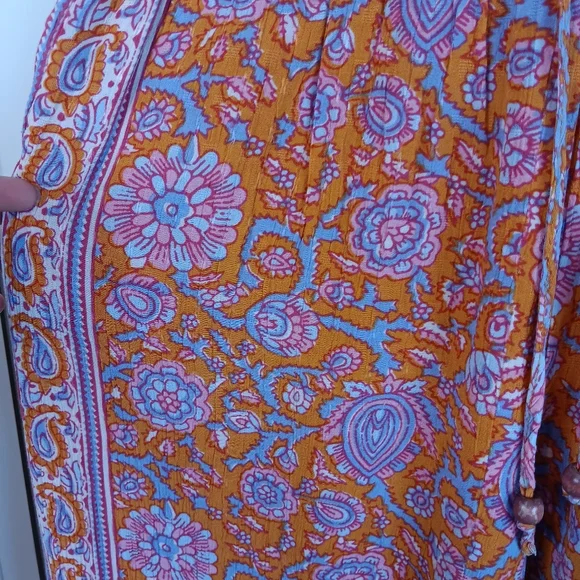 Vibrant Rachel Roy Paisley Wide-Leg Pants - Picture 5 of 7